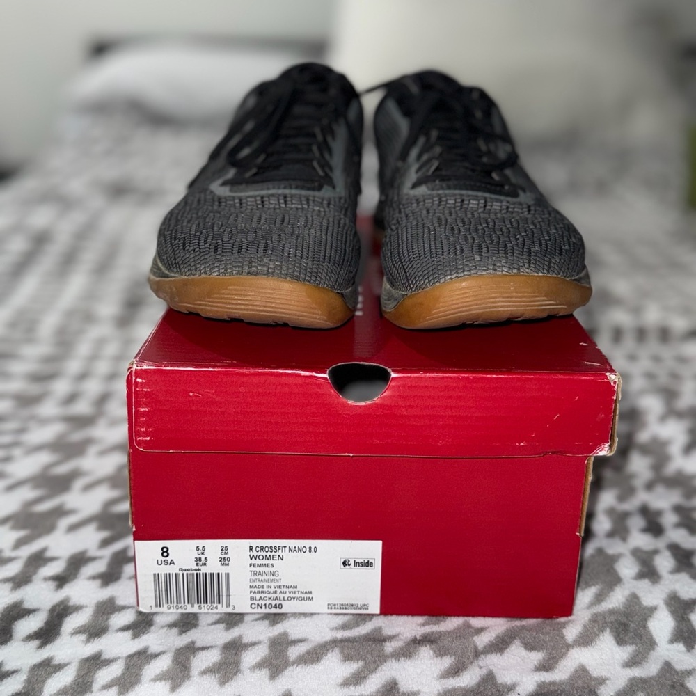 Reebok Women's Black Training Shoes with Gum Soles